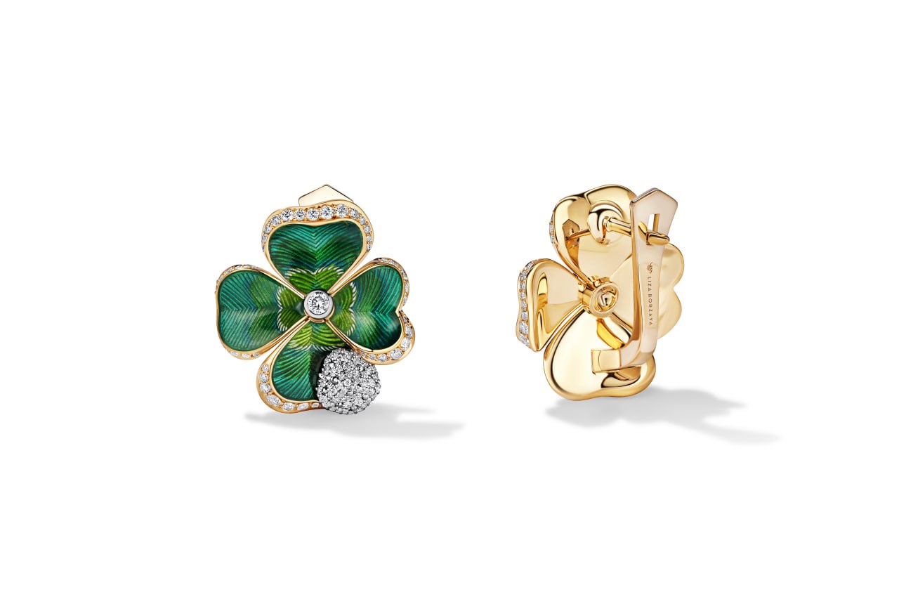 Earrings «Four leaf clover»