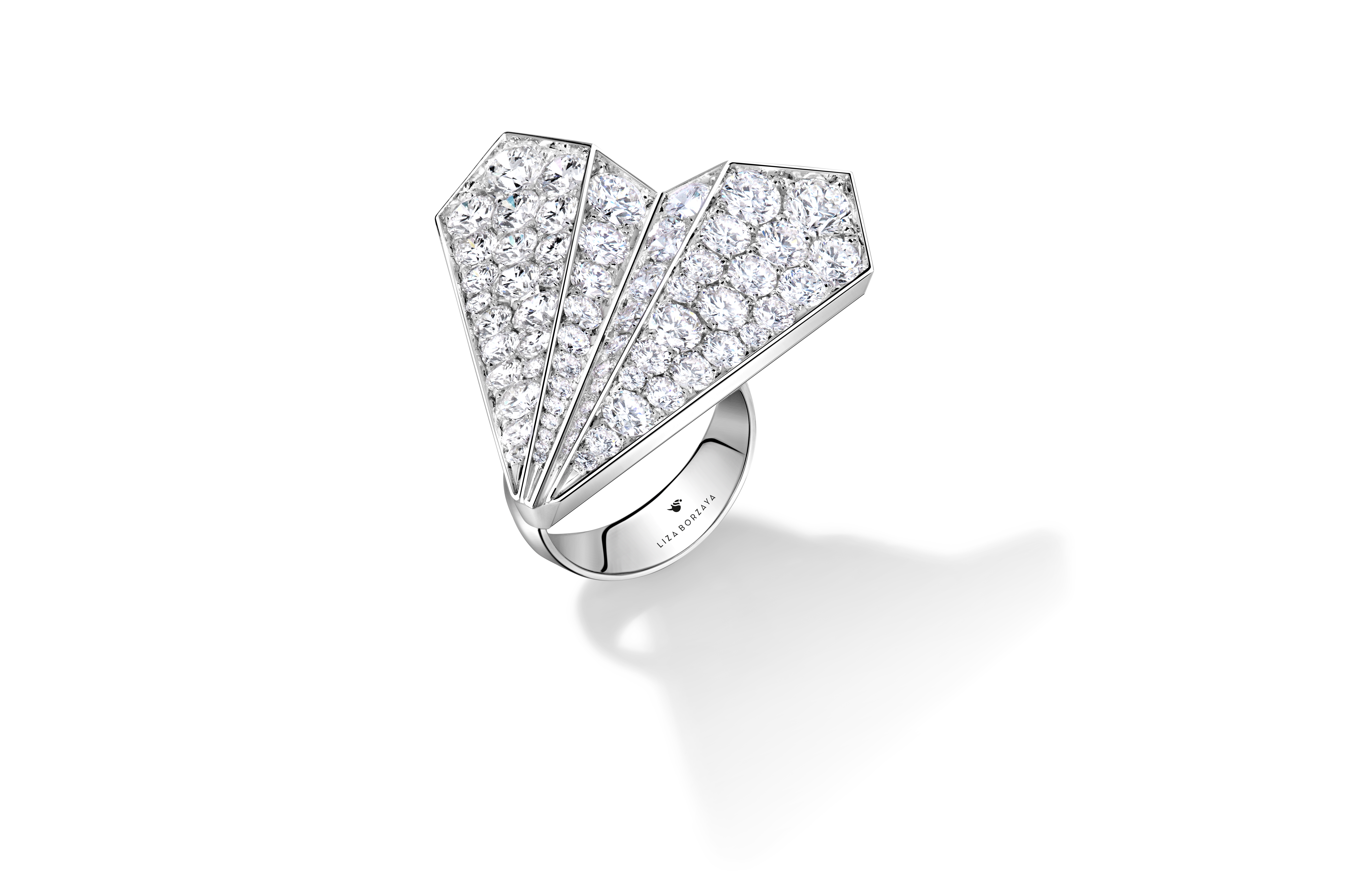 Ring "Diamond Airplane"