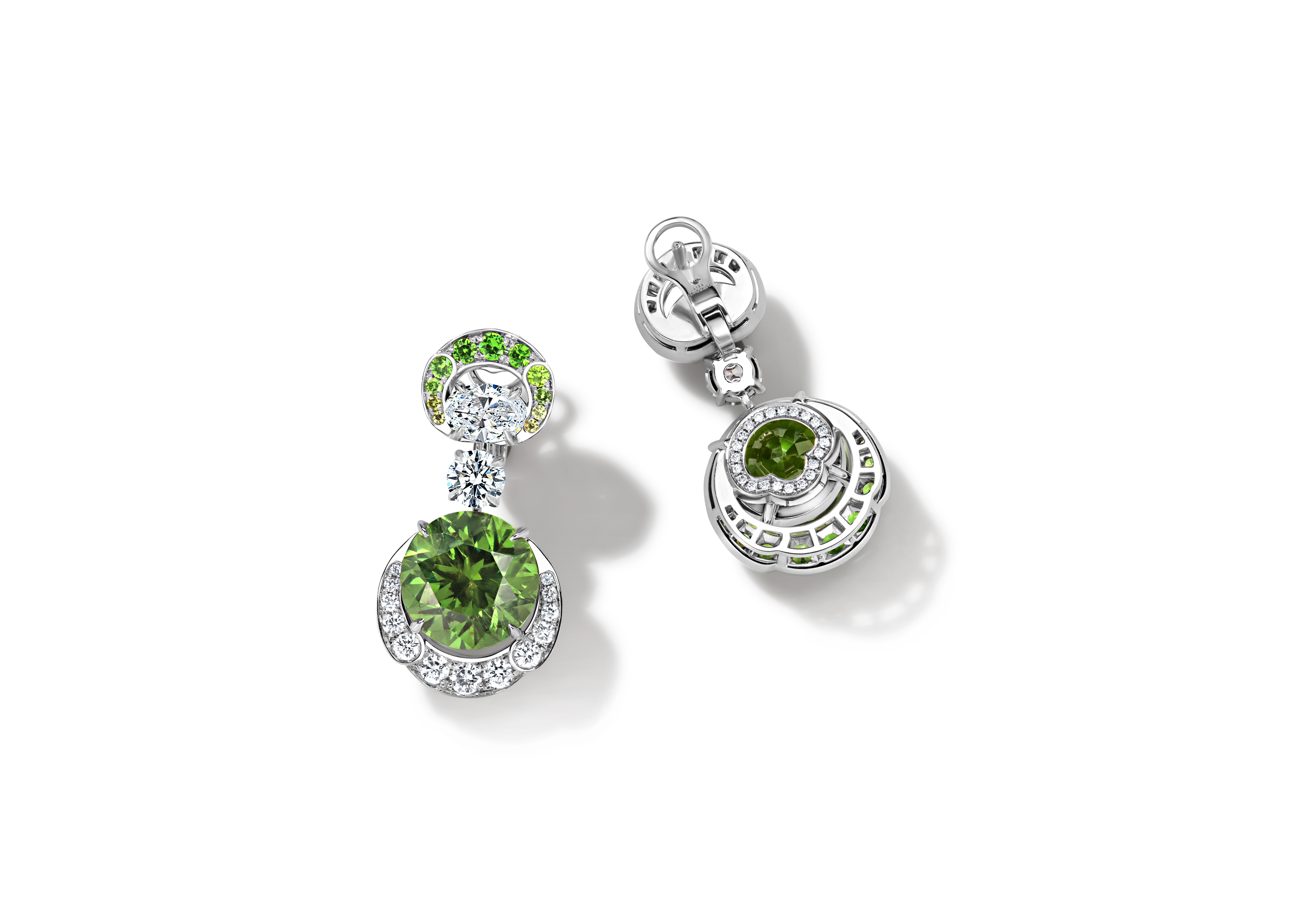Earrings “Demantoids”