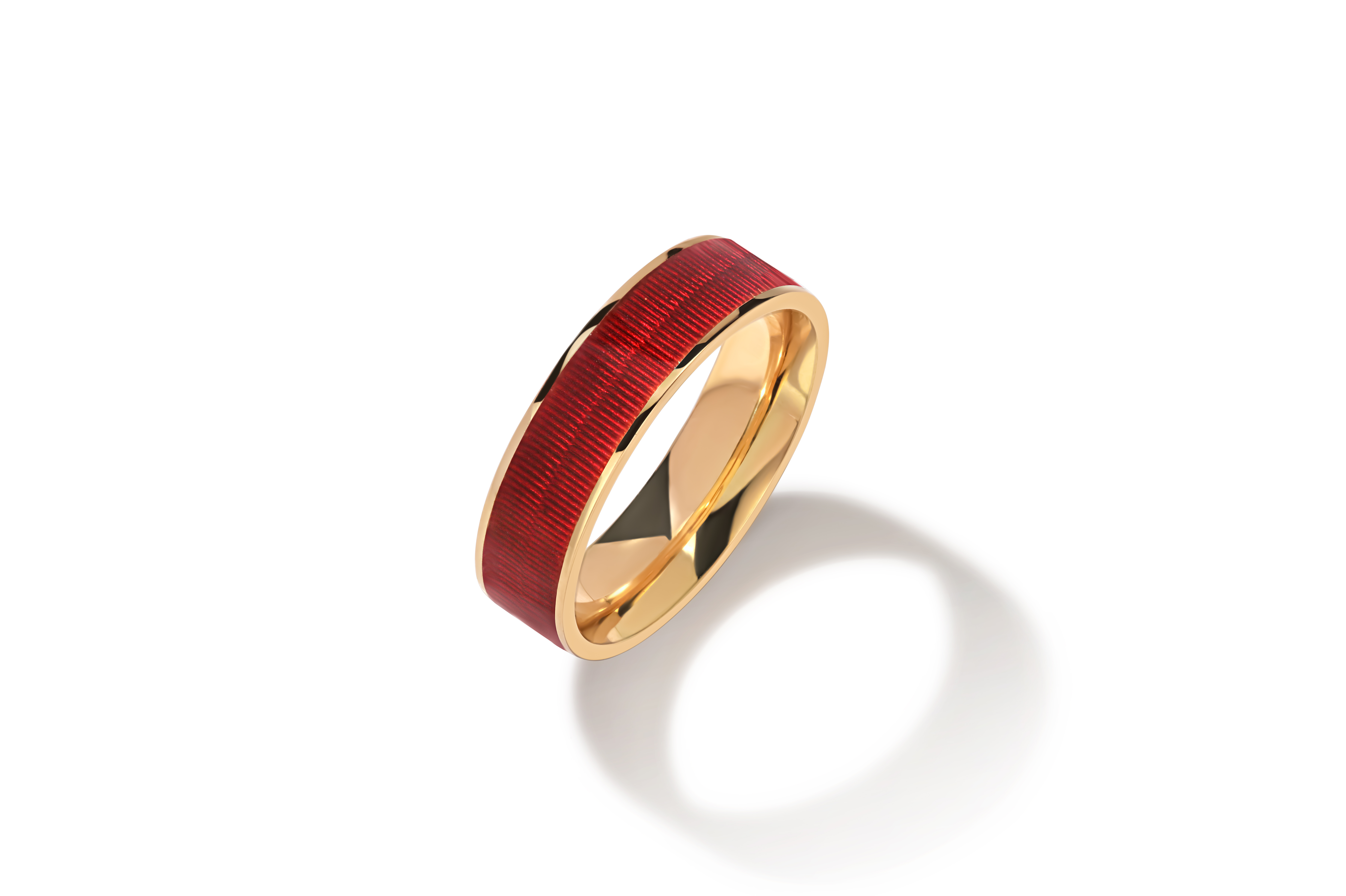 Ring "Pinocchio" with red enamel