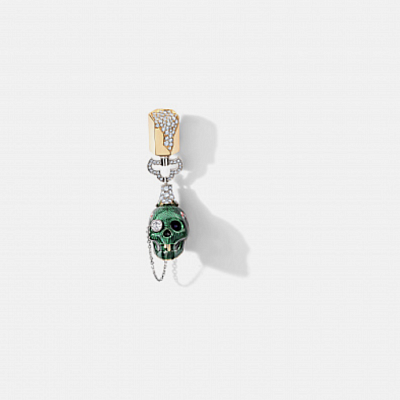 Lucky skull transformative key charm