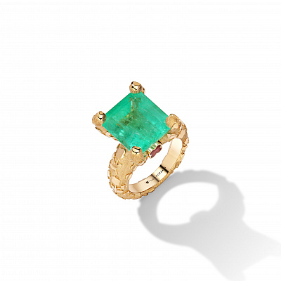 10.62 carat emerald ring