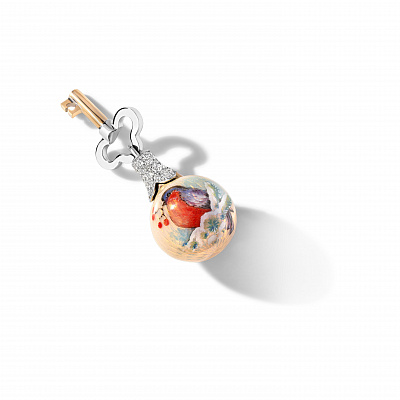 "Winter" transformative key charm