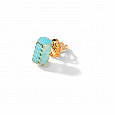 Stud earring blue