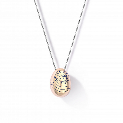 Easter egg pendant on chain