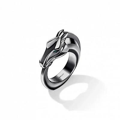 Ring "Black horse"