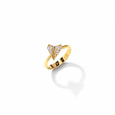 Diamond Airplane Ring