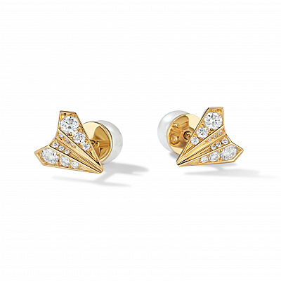 Earrings "Diamond Airplanes"