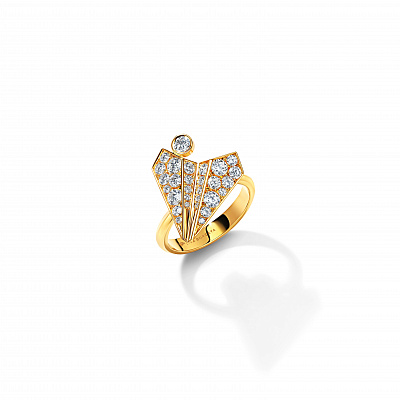 Diamond Airplane Ring