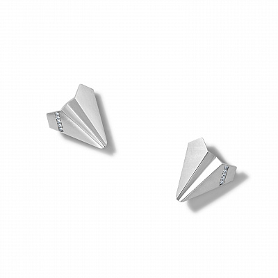 Stud earrings “Paper airplanes”