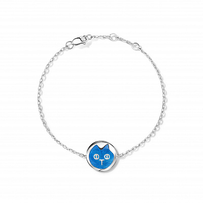 Bracelet "Cat" blue