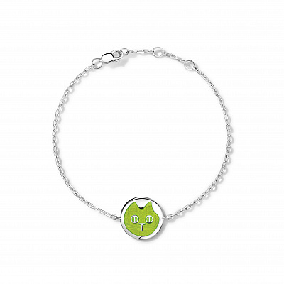 Bracelet "Cat" green 