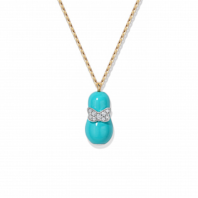 Pendant “Matryoshka turquoise”