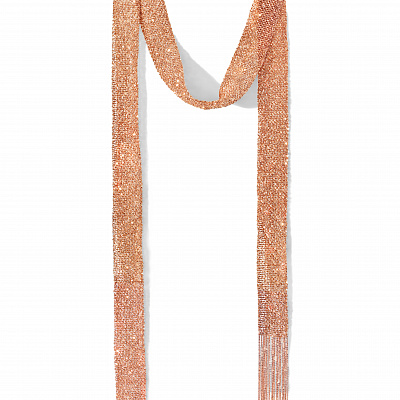 Wide pink scarf
