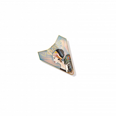 Paper airplane brooch “VOGUE”