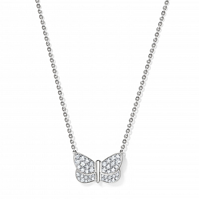 Pendant Diamond Butterfly Pave 18mm
