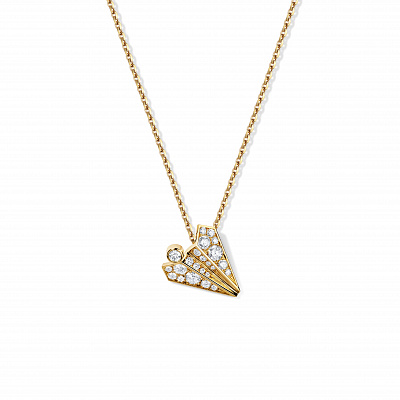 Chain pendant "Paper plane"