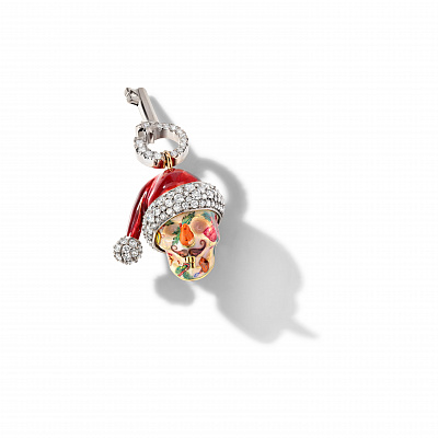 "Lucky skull" transformative key charm
