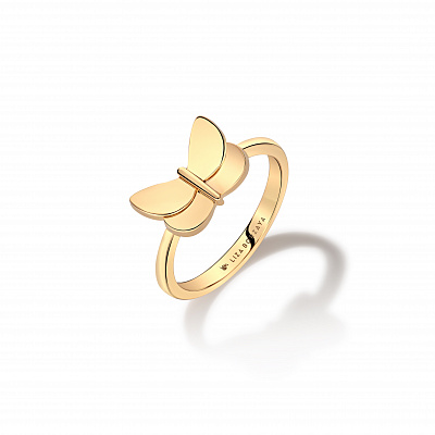 Ring “Golden Butterfly”, 12 mm