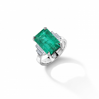 Кольцо «Диво» с изумрудом 7,6 ct